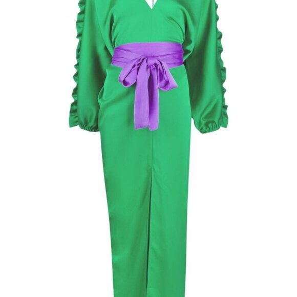 CYNTHIA ROWLEY CAFTAN MAXI DRESS OS - Picture 6 of 10